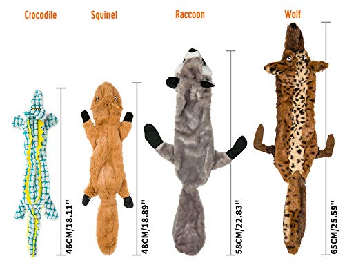 Dog Squeaky Toys Peluches para perros Chew No Stuffing Puppy Toys Juguetes de cuerda duraderos