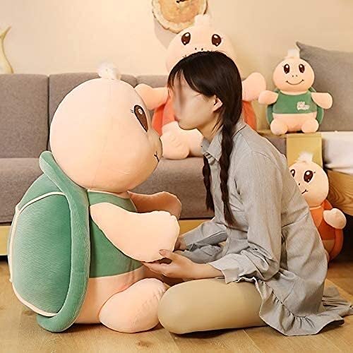 Dpprdl Linda Tortuga de Peluche Tortuga Tortuga de Tortuga Almohada cojín Relleno Anima Suave muñeca Juguetes Regalo de cumpleaños (Color: Verde, tamaño: 40 cm) (Color : Green, Size : 60cm)