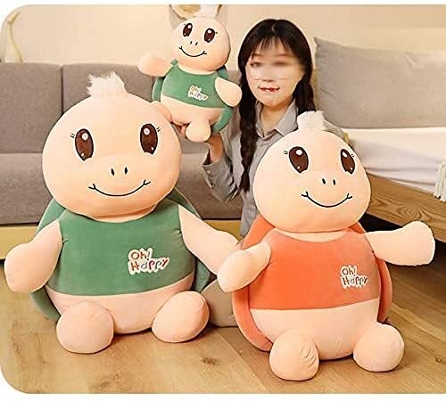 Dpprdl Linda Tortuga de Peluche Tortuga Tortuga de Tortuga Almohada cojín Relleno Anima Suave muñeca Juguetes Regalo de cumpleaños (Color: Verde, tamaño: 40 cm) (Color : Green, Size : 60cm)