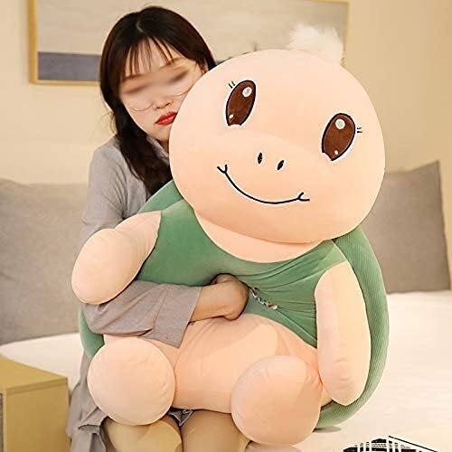 Dpprdl Linda Tortuga de Peluche Tortuga Tortuga de Tortuga Almohada cojín Relleno Anima Suave muñeca Juguetes Regalo de cumpleaños (Color: Verde, tamaño: 40 cm) (Color : Green, Size : 60cm)