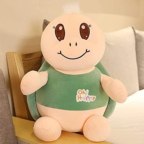 Dpprdl Linda Tortuga de Peluche Tortuga Tortuga de Tortuga Almohada cojín Relleno Anima Suave muñeca Juguetes Regalo de cumpleaños (Color: Verde, tamaño: 40 cm) (Color : Green, Size : 60cm)