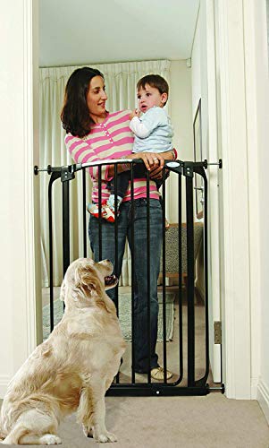 Dreambaby Barrera de Seguridad Chelsea Extra Alta, Negra, 71-80 cm