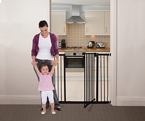 Dreambaby Barrera De Seguridad Liberty Extra - Alta Y Ancha (99 - 106 Cm) Negra (F1964), Black, 99Cm - 105.5Cm