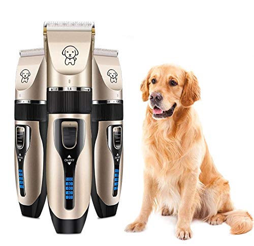 drolpt Perro del Gato del Perro casero máquina de Afeitar de Cortar el Pelo del Condensador de Ajuste eléctrico del Pelo del Corte de Pelo del Peine (Color : 6)