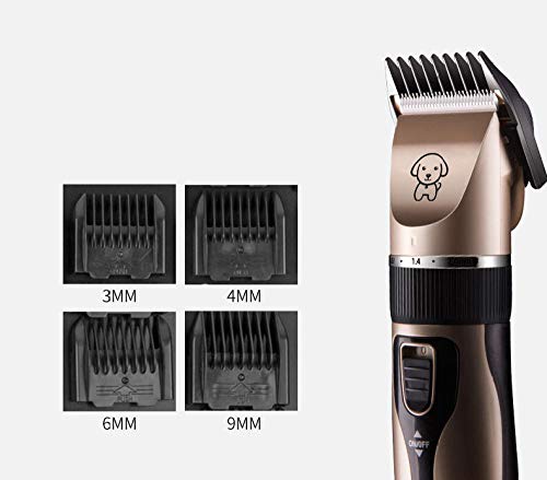 drolpt Perro del Gato del Perro casero máquina de Afeitar de Cortar el Pelo del Condensador de Ajuste eléctrico del Pelo del Corte de Pelo del Peine (Color : 6)