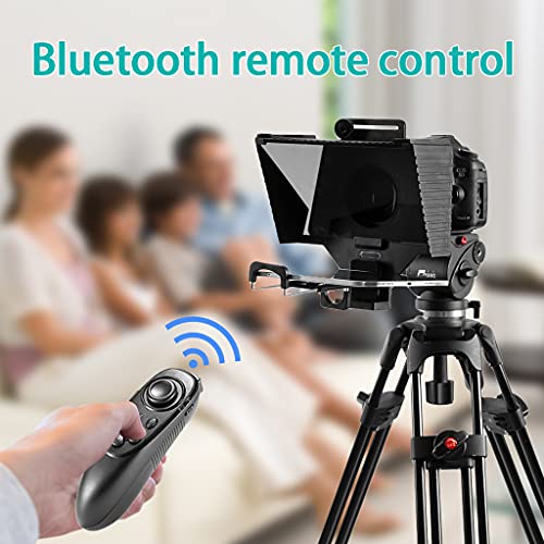 DUESI Kit de apuntador de teleprompter Universal grabación de Video/entrevista/transmisión en Vivo/presentación con Control Remoto