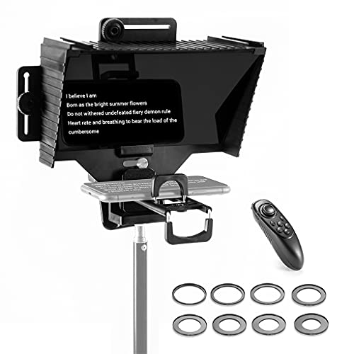 DUESI Kit de apuntador de teleprompter Universal grabación de Video/entrevista/transmisión en Vivo/presentación con Control Remoto