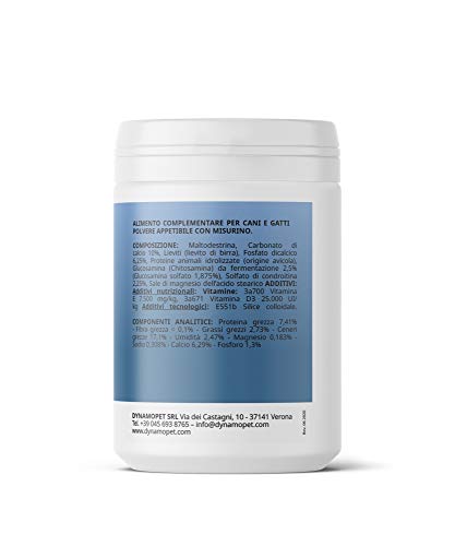 DYNAMOPET BenesserePet Puppy Complemento alimenticio para Cachorros 100gr, promueve el Crecimiento equilibrado de Perros y Gatos Cachorros, complemento para Huesos y articulaciones Fuertes
