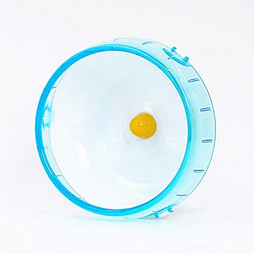 DZL- Rueda de plástico para hámster Rueda para cobayas, Rueda Hamster Silent Running Rodillo Ejercicio Juguete de Ruedas for Mascotas pequeñas hámster Color Aleatorio(Rueda14CM)