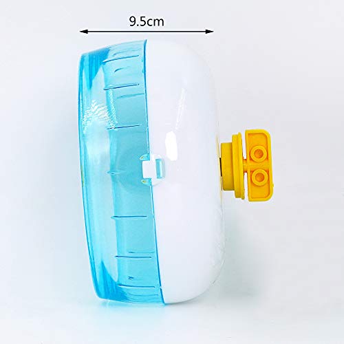 DZL- Rueda de plástico para hámster Rueda para cobayas, Rueda Hamster Silent Running Rodillo Ejercicio Juguete de Ruedas for Mascotas pequeñas hámster Color Aleatorio(Rueda14CM)
