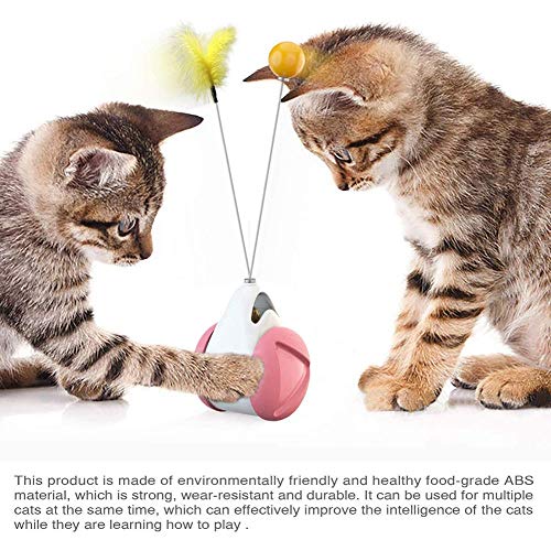 El Juguete Interactivo del Gato Se Balancea Y Luego Se Arruina, Rueda Giratoria para Cazar Un Palo De Juguete para Mascotas, Diversión Persiguiendo Productos para Mascotas para Fácil De Limpiar