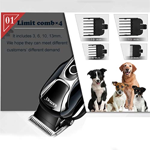 Eléctrica Recargable Trimmer Pelo Del Animal Doméstico Del Gato Del Perro Casero De Bajo Ruido Las Podadoras Pelo Y Estética Máquina Afeitar De La Máquina De Corte Conjunto De 100-240V Mascota