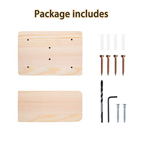 Escalera para Gatos, de madera maciza, Soporte de pared para escaleras muebles de juego Montado en la pared Estantes para gatos Escaleras de estantería del gato, 1 plataforma