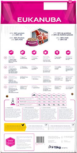 EUKANUBA Daily Care Alimento seco para perros de trabajo con altas necesidades nutricionales y energéticas (perros de trabajo, perras preñadas y lactantes), 15 kg