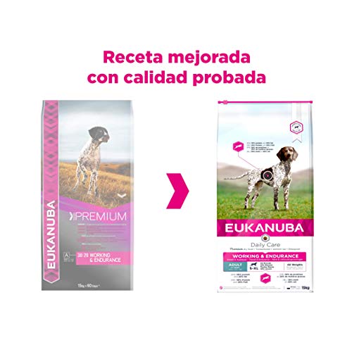 EUKANUBA Daily Care Alimento seco para perros de trabajo con altas necesidades nutricionales y energéticas (perros de trabajo, perras preñadas y lactantes), 15 kg