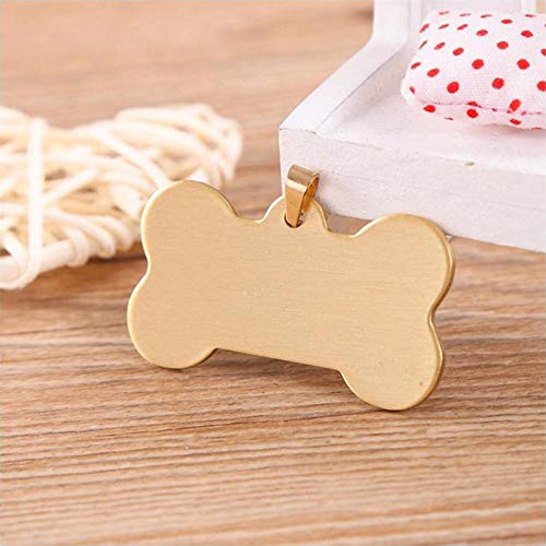 EUSFIYY Etiqueta de identificación de Perro Personalizada con Grabado Etiqueta de identificación de Mascota para Accesorios de Collar de Perro Gato Etiqueta de Perro Nombre Grabado Tel Sex-3-L