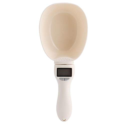 EVTSCAN Cucharas Inteligentes de pesaje electrónico, cucharas medidoras portátiles para Mascotas, Gatos, Perros, Mini Cocina electrónica, cucharas Digitales para Alimentos, básculas con Pantalla LED