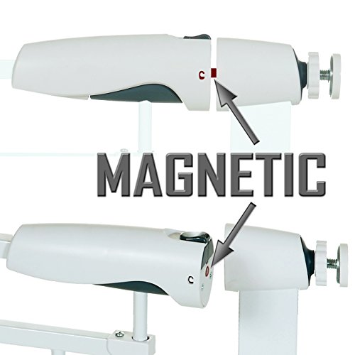 Extension 7 cm Puerta de eguridad Bebé Barrera para Puertas y Escaleras, Blanco