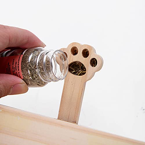 Fakavear Caja De Juego para Gatos, Juguetes Interactivos De Madera para Gatos Juego De Golpe Puzle Caza Juguete Divertido Gatito Seguro Hierba Gatera Teaser Caja Divertida Rascador De Patas