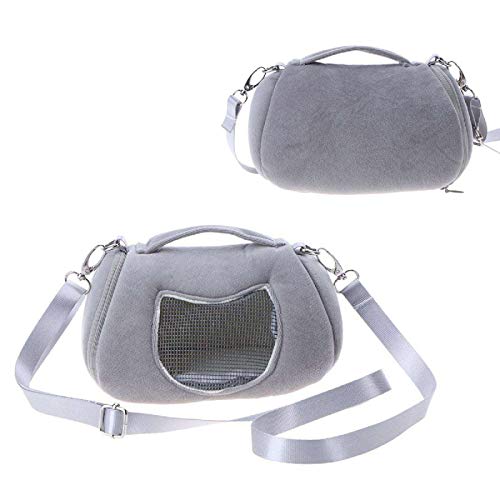 FAMKIT Bolsas de transporte para mascotas Hamster Rat Erizo Conejo Saco de dormir transpirable portátil saliente Bolsas de viaje