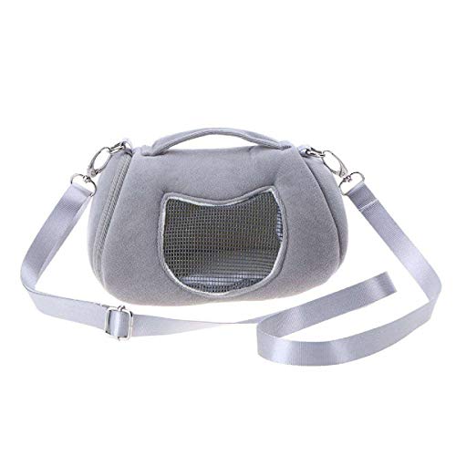 FAMKIT Bolsas de transporte para mascotas Hamster Rat Erizo Conejo Saco de dormir transpirable portátil saliente Bolsas de viaje