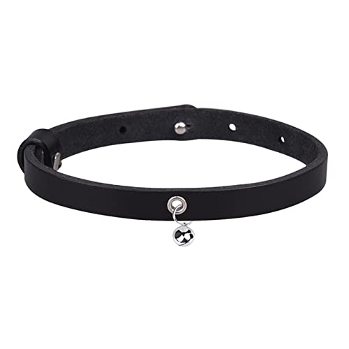 farfi Collar de perro para mascotas, color sólido, antibloqueo, transpirable, moda, perros, gatos, cuello de piel de vaca, accesorios para mascotas, collar para mascotas