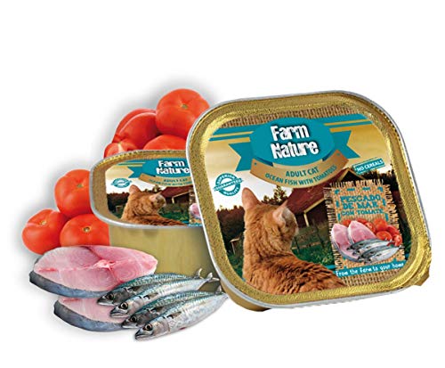 Farm Nature Pescado De Mar con Tomate Comida Húmedos para Gatos Adultos 100 G 100 g