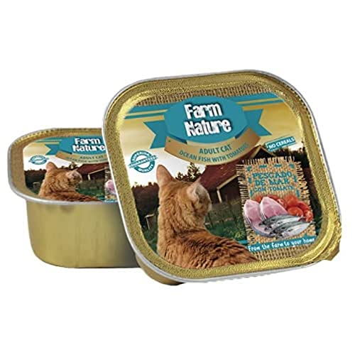 Farm Nature Pescado De Mar con Tomate Comida Húmedos para Gatos Adultos 100 G 100 g
