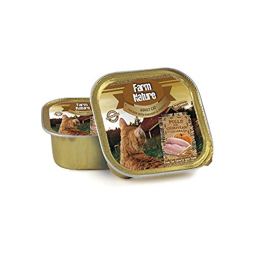 Farm Nature Pollo con Chirivias y Calabaza Comida Húmedos para Gatos Adultos 100 G 100 g