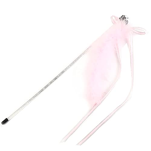Fascigirl Juguete de varita de gato peludo cinta de gato juguete juguete de juguete para entrenamiento interior casero persiguiendo ejercicio de ansiedad larga