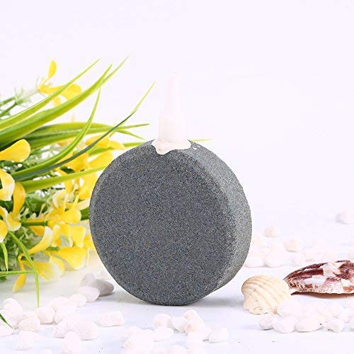Fdit 60 mm Acuario Estanque Bomba de hidrópica difusor pecera Burbujas aireador Redondo difusor de Burbujas Airstones para Acuario pecera Tanque hidropónicos Bomba de Aire Mineral