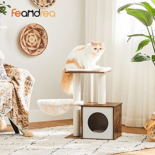 FEANDREA Árbol de Gatos, Cojines Extraíbles, Marrón Rústico PCT122X01