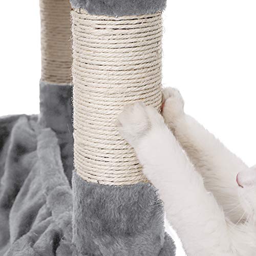 FEANDREA Árbol para Gatos, XXL,168 cm, Gris Claro PCT019W01
