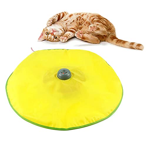 FeelMeet Pet Electric Toys Interactive Cat Toy Inteligencia De Inteligencia Gato Toy Interactivo con Velocidad Ajustable (sin Batería)