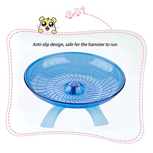 Felenny Hámster Platillo Volador Rodillo de Ejercicio Silencioso Rueda de Plástico Spinner Mejor Rueda Rodillo para Ratones Hámster Chinchilla Conejillo de Indias Ardilla Otro Animal