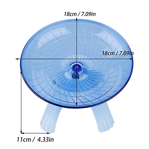 Felenny Hámster Platillo Volador Rodillo de Ejercicio Silencioso Rueda de Plástico Spinner Mejor Rueda Rodillo para Ratones Hámster Chinchilla Conejillo de Indias Ardilla Otro Animal