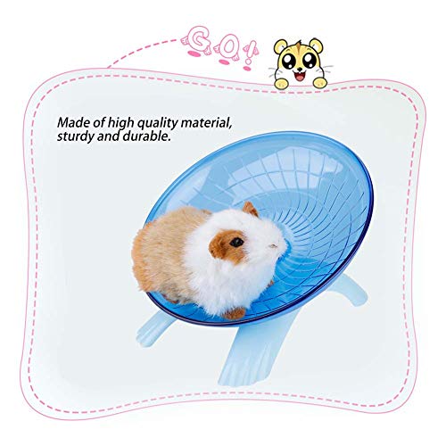 Felenny Hámster Platillo Volador Rodillo de Ejercicio Silencioso Rueda de Plástico Spinner Mejor Rueda Rodillo para Ratones Hámster Chinchilla Conejillo de Indias Ardilla Otro Animal