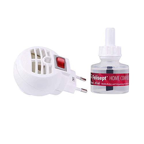 Felisept Home Comfort Repuestos 3 x 45ml - con Hierba Gatera Natural - Reduce El Comportamiento Indeseable, El Estrés Y La Inquietud En Casa - Bienestar Y Relajación para Los Gatos