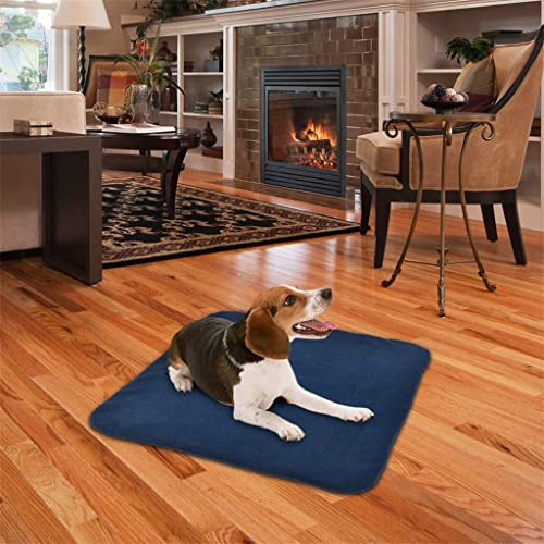 FFLJT Manta Eléctrica con Almohadilla Térmica para Mascotas, Cama para Perros Y Gatos, Alfombrilla De Calentamiento Interior, Silla De Oficina En Casa, Alfombrilla con Calefacción 50x50cm