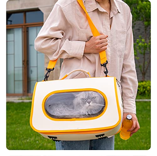 FIGARO CATS STORE - Transportín de hombro para gatos: transparente, ligero y ventilado. Bolsa de viaje para perros, gatos y mascotas.