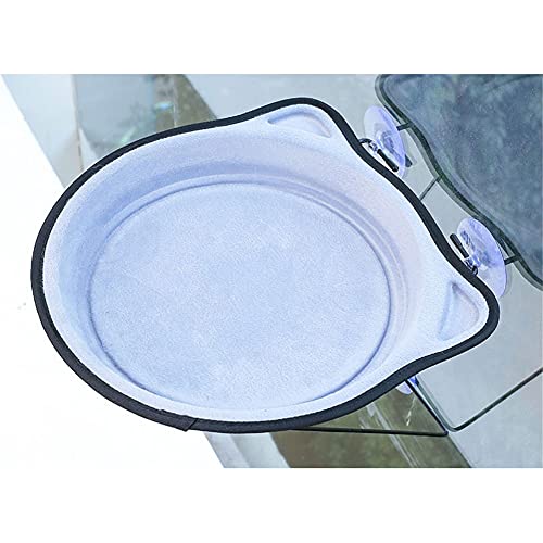 Flashing Ventana Gatos Cama Tumbona Ventana Percha diámetro 37 cm Dibujos Animados Gatos Hamaca Camas para Mascotas para Gatos Gatito (Color : E)