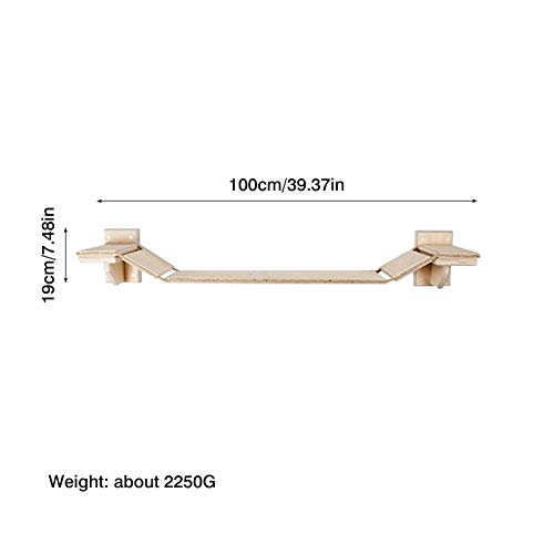 fllyingu Marco de Escalada para Gatos Pared Árbol De Gato Escaleras De Gato,Puente de Gato estantería Escalera Juegos de Gato Gimnasio Gatito Escalera Escalada Hecho a Mano