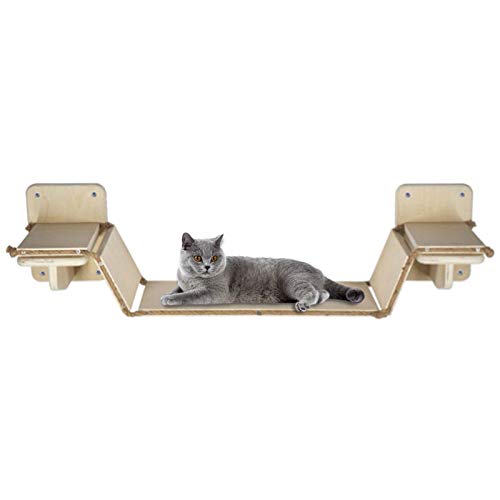 fllyingu Marco de Escalada para Gatos Pared Árbol De Gato Escaleras De Gato,Puente de Gato estantería Escalera Juegos de Gato Gimnasio Gatito Escalera Escalada Hecho a Mano