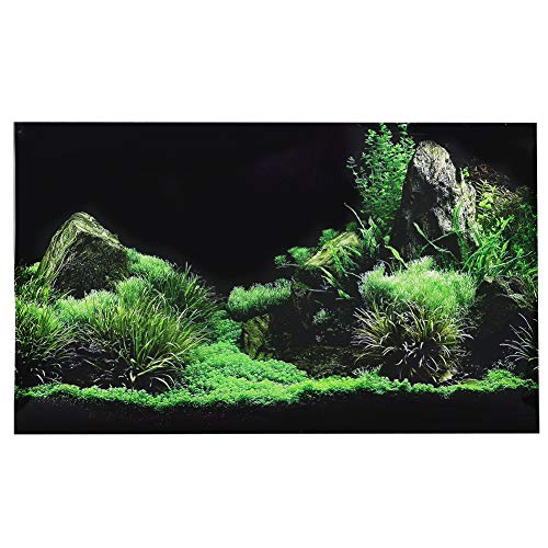 Fondo de acuario Decoraciones para peceras Imágenes Fondo marino Patrón de hierba de agua Fondo de acuario 5 tamaños para elegir(76 * 46cm)