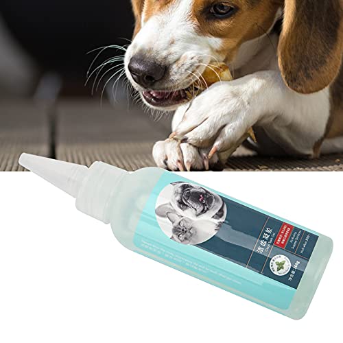 Fournyaa Gel de Dientes para Mascotas, Suministros de Limpieza bucal para Mascotas Que eliminan el Mal Aliento Gel de Cuidado Dental para Mascotas Reduce la Placa para Mascotas para Limpiar la Boca