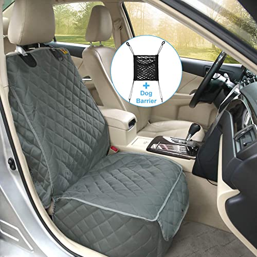 Frente De Asiento De Coche De Perro con Soporte De Nolip, Asiento De Coche para Perros De Mascotas Ajustable con Ancla.para Todo Tipo De Vehículos Automóviles 112 * 50.8cm
