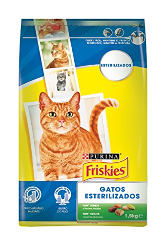 Friskies Gato Adulto Esterilizado con Conejo y Verduras añadidas 1,5 Kg - 1500 gr