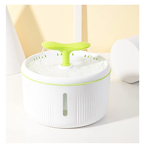 Fuente de agua para mascotas, fuente de agua para gatos, fuente de circulación de alta capacidad de 2.0 l, dispensador de agua para mascotas, con filtro, para gatos y perros (A)