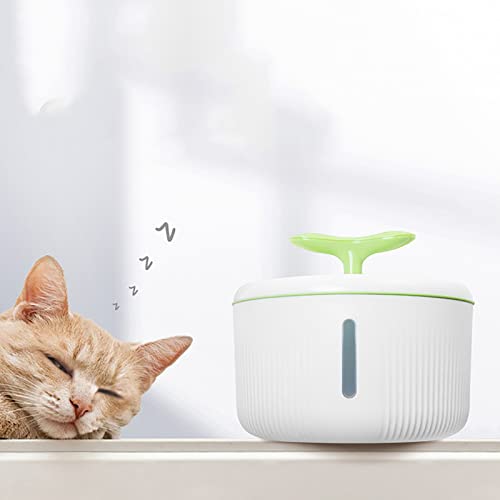 Fuente de agua para mascotas, fuente de agua para gatos, fuente de circulación de alta capacidad de 2.0 l, dispensador de agua para mascotas, con filtro, para gatos y perros (A)