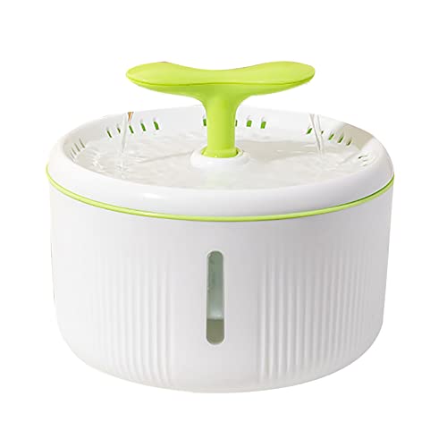 Fuente de agua para mascotas, fuente de agua para gatos, fuente de circulación de alta capacidad de 2.0 l, dispensador de agua para mascotas, con filtro, para gatos y perros (A)